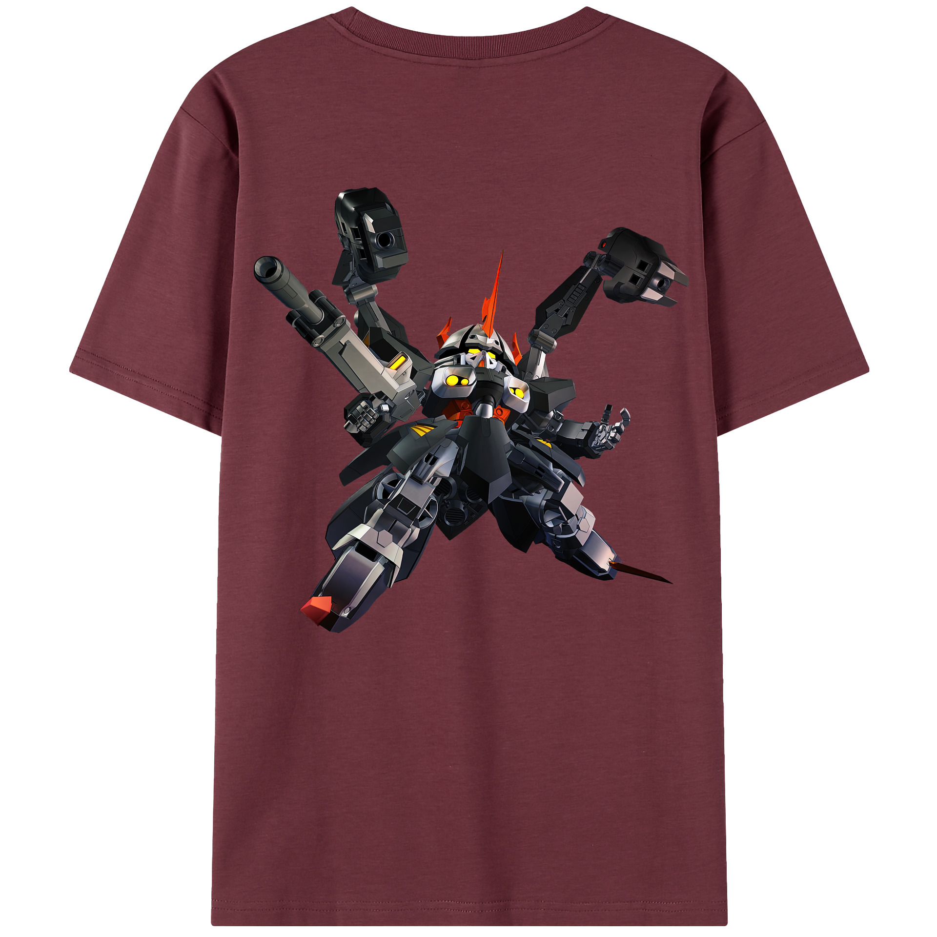 （画像用） 機動戦士ガンダム Mobile Suit Gundam 綿100％半袖Tシャツ（背面プリント）